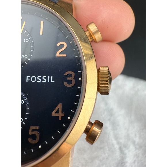 Vintage Fossil Chronograph‎ Townsman Watch NEEDS BATTERY main image 5